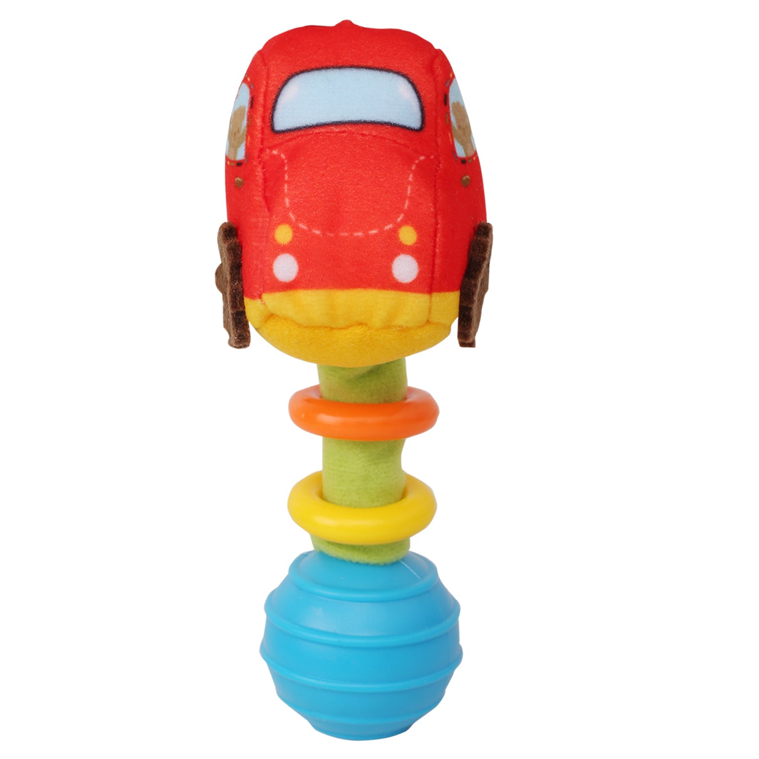 Baby Moo Car Red Handheld Rattle