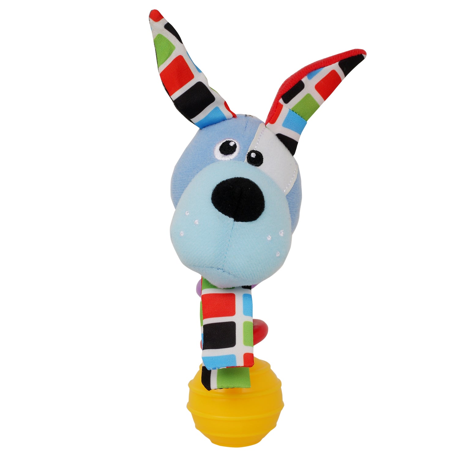 Baby Moo Dog Blue Handheld Rattle