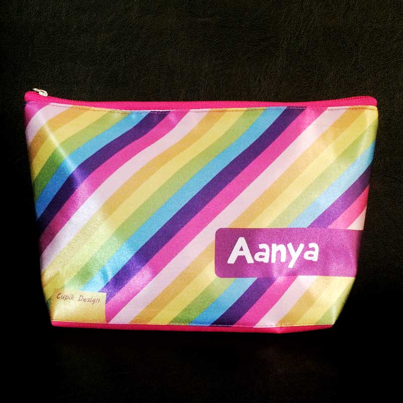 Rainbow Stripes Multipurpose Pouch