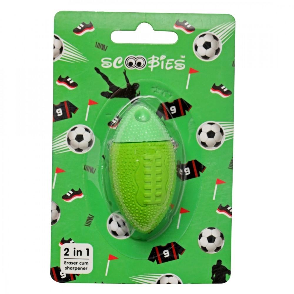 2 In 1 Sharpener Cum Eraser - Green