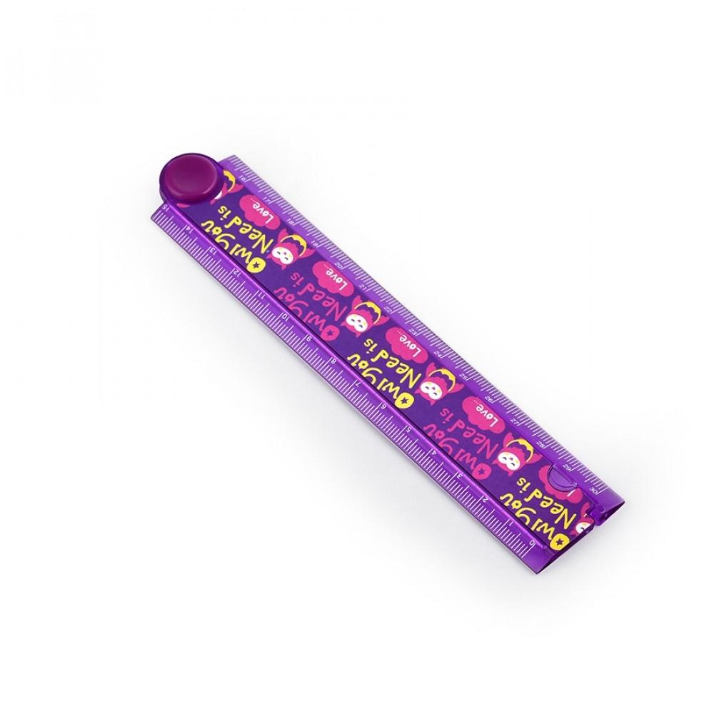 Squad Fold Up Ruler - Purple