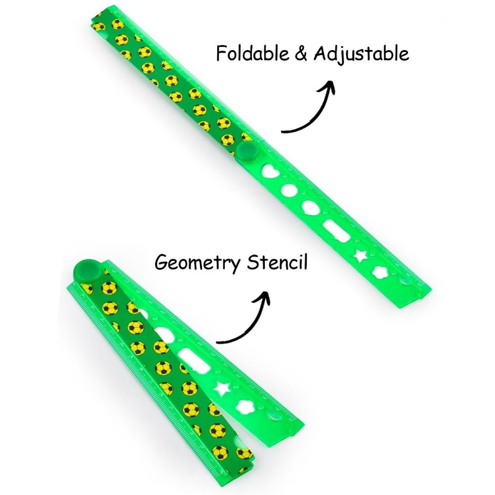 Squad Fold Up Ruler - Green