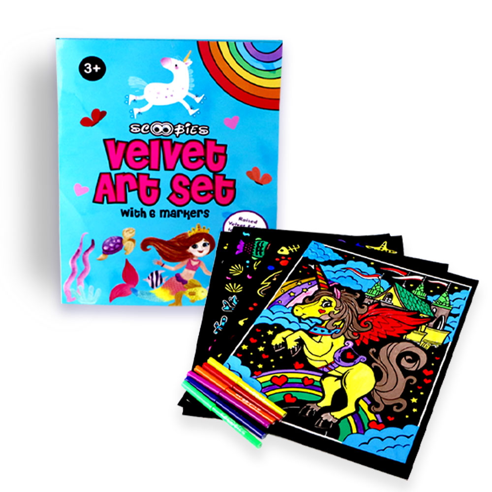 Girls Velvet Coloring Kit