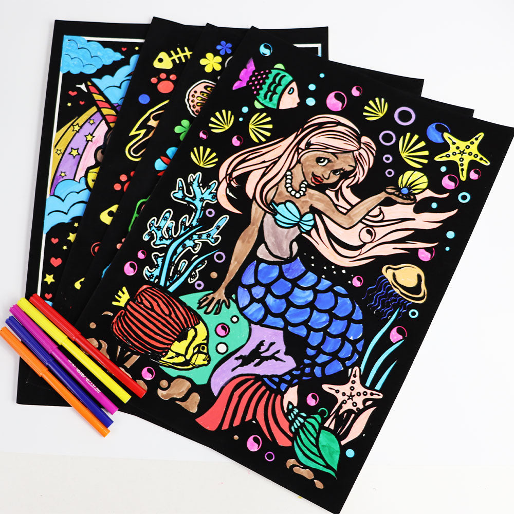 Girls Velvet Coloring Kit