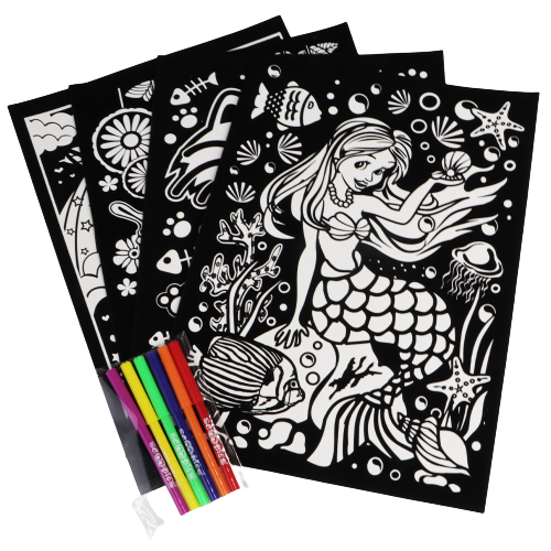 Girls Velvet Coloring Kit