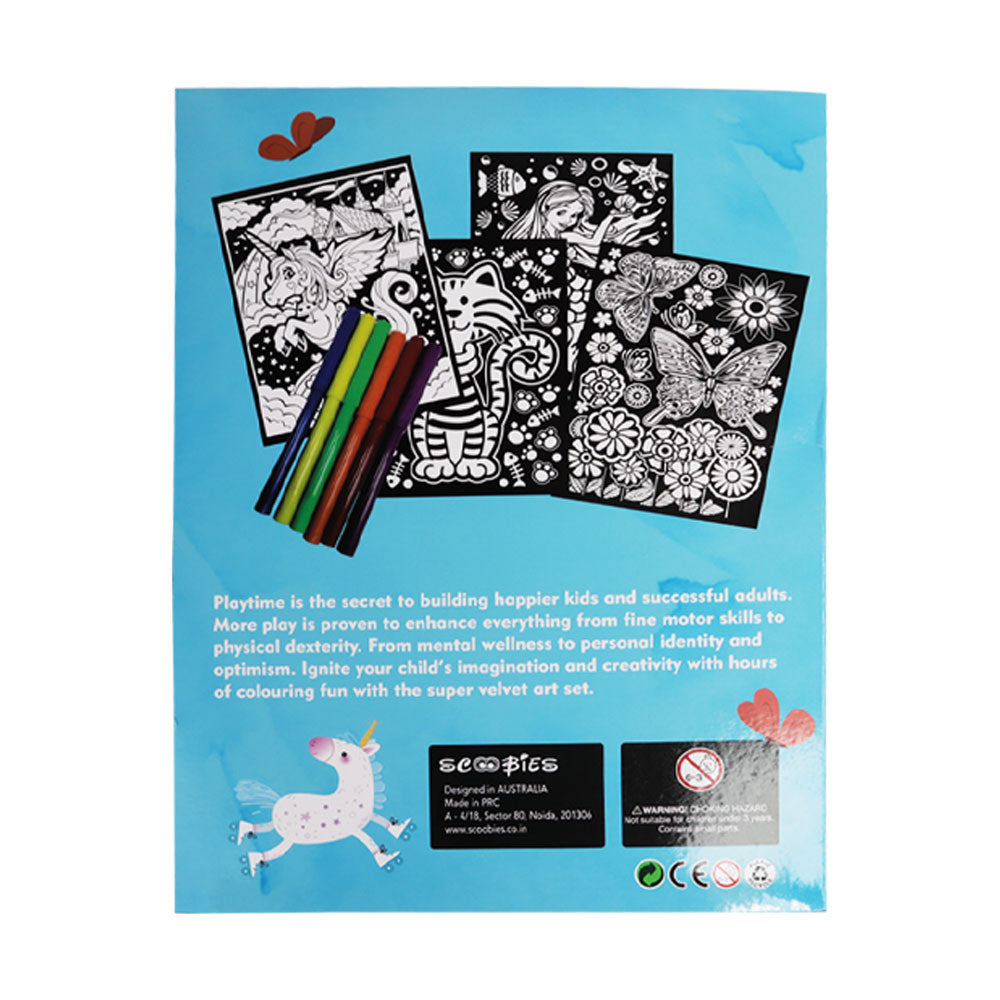 Girls Velvet Coloring Kit