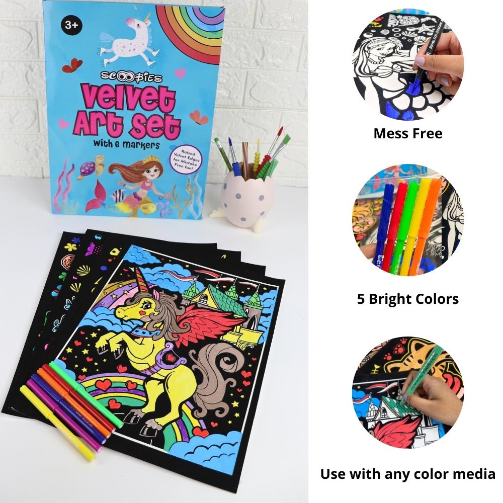 Girls Velvet Coloring Kit