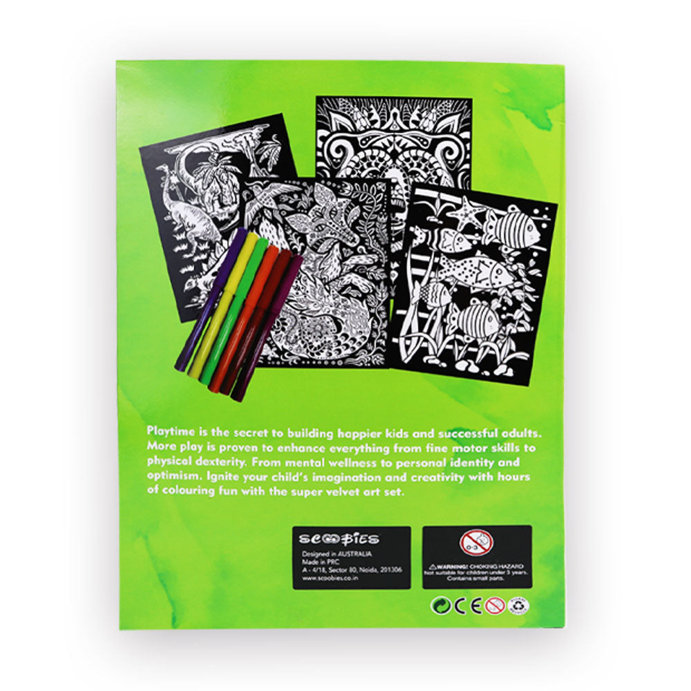 Boys Velvet Coloring Kit