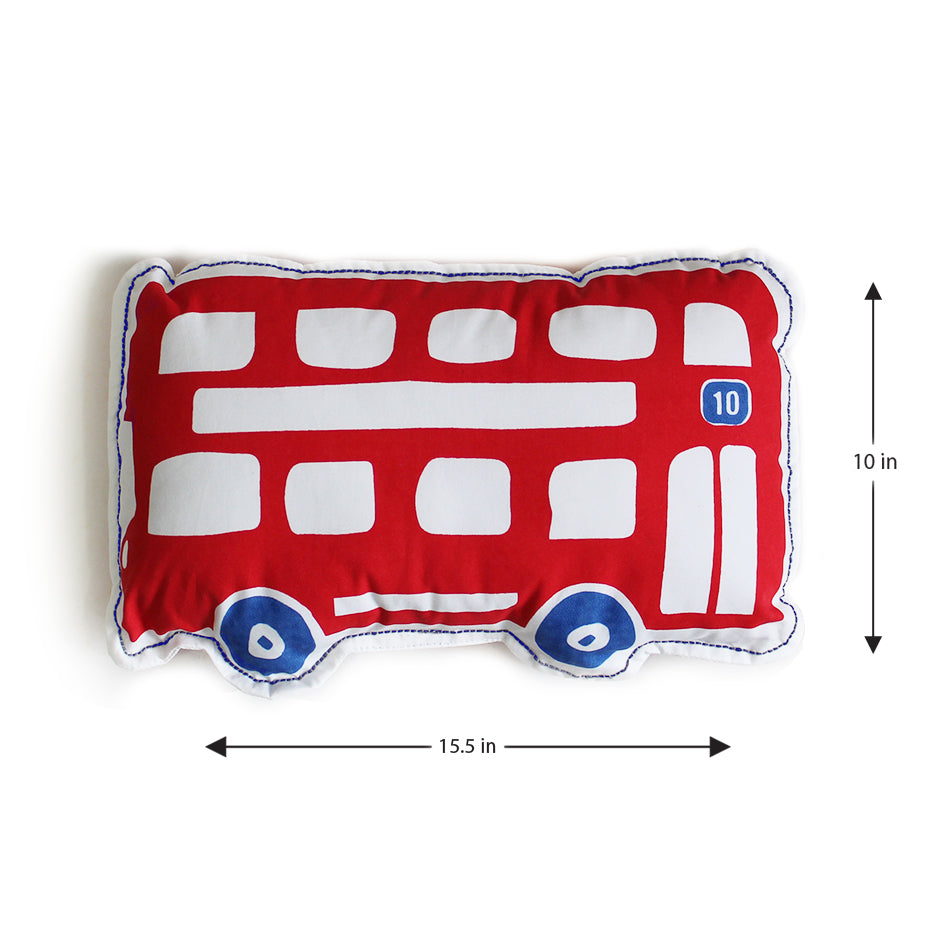 Shaped Cushion - Busy Street Bus