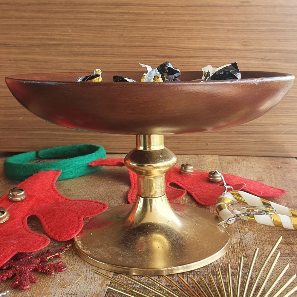 Golden Perched Cake Stand