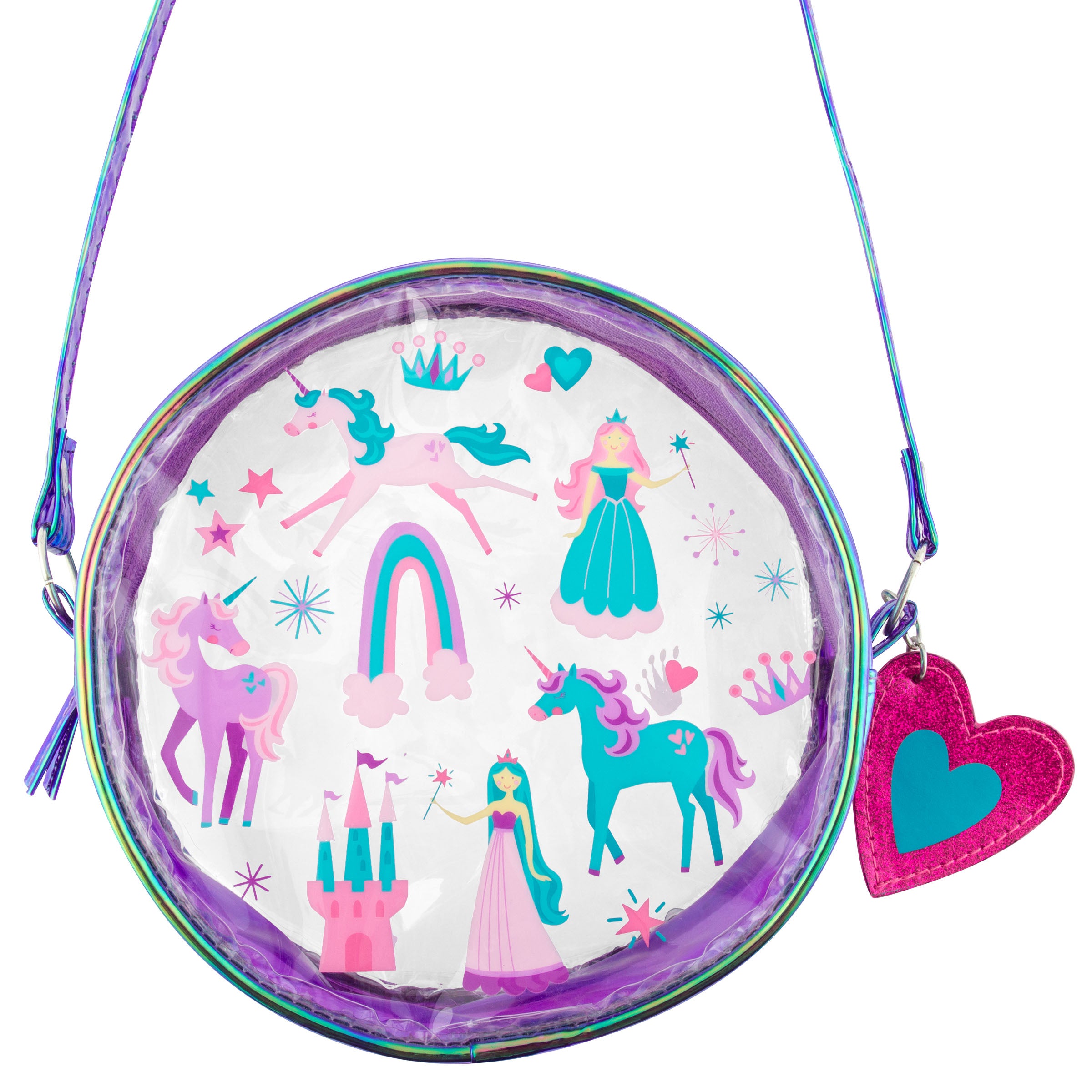 Clear/Iridescent Crossbody Purse Princess