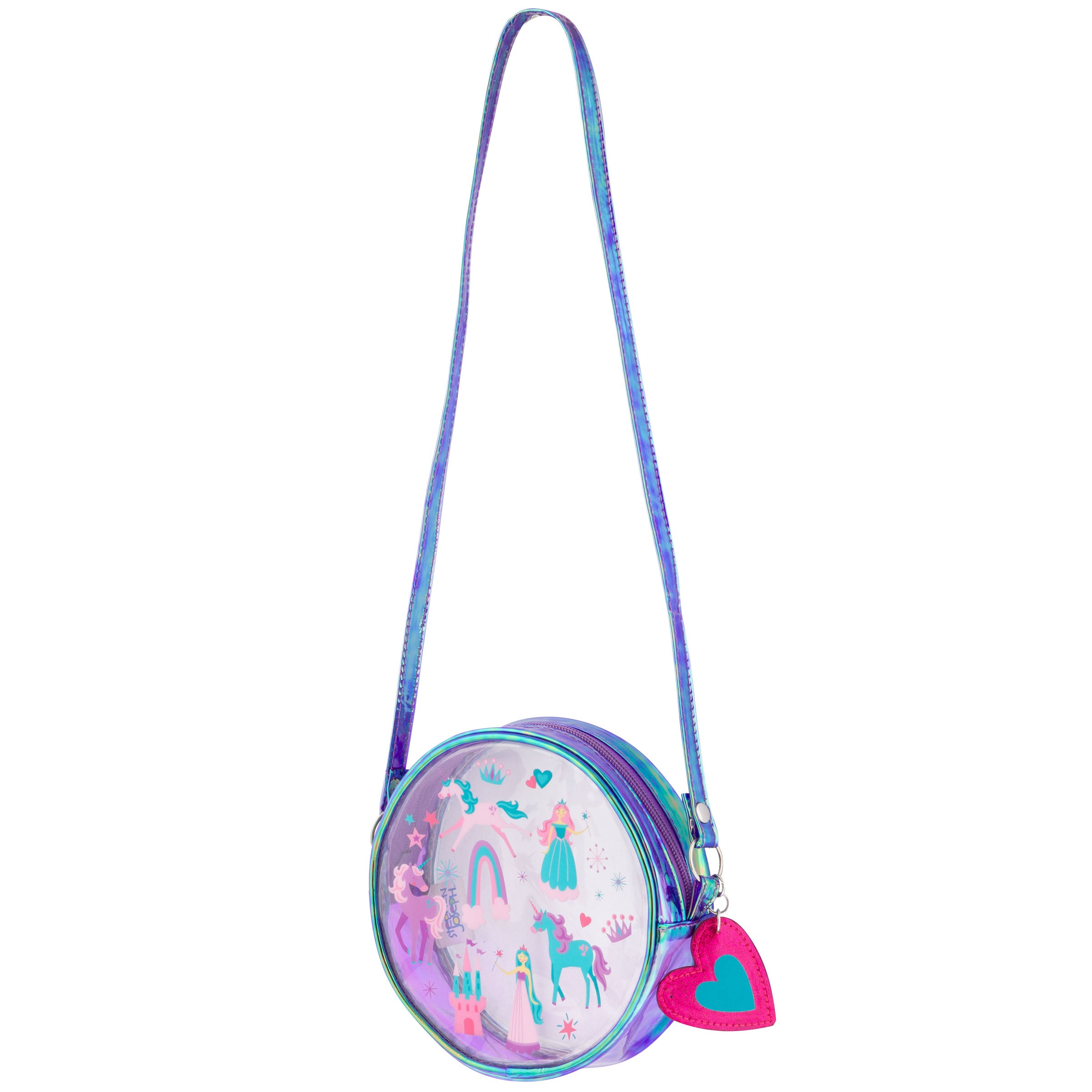 Clear/Iridescent Crossbody Purse Princess