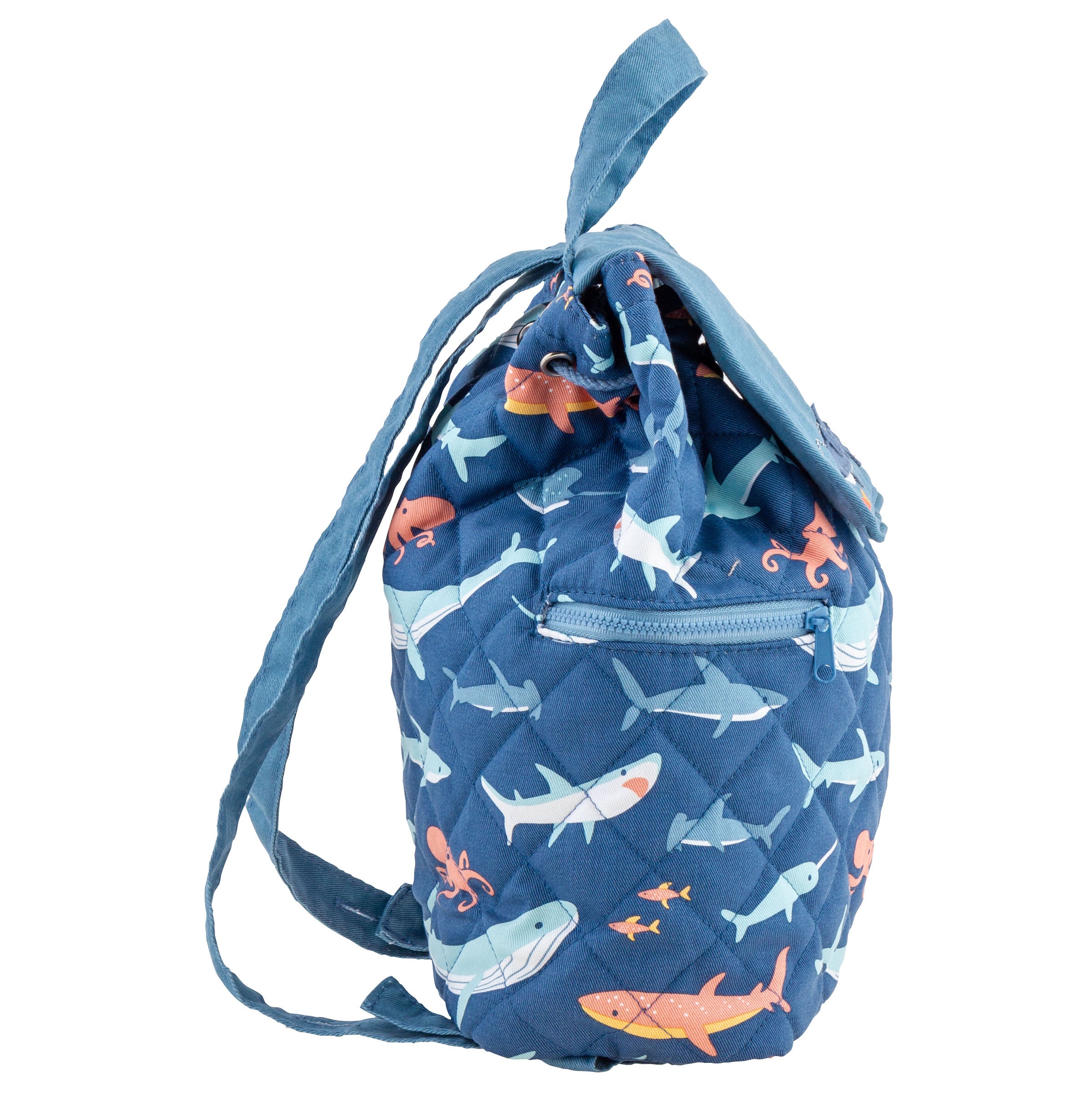 Quilted Backpack - Shark