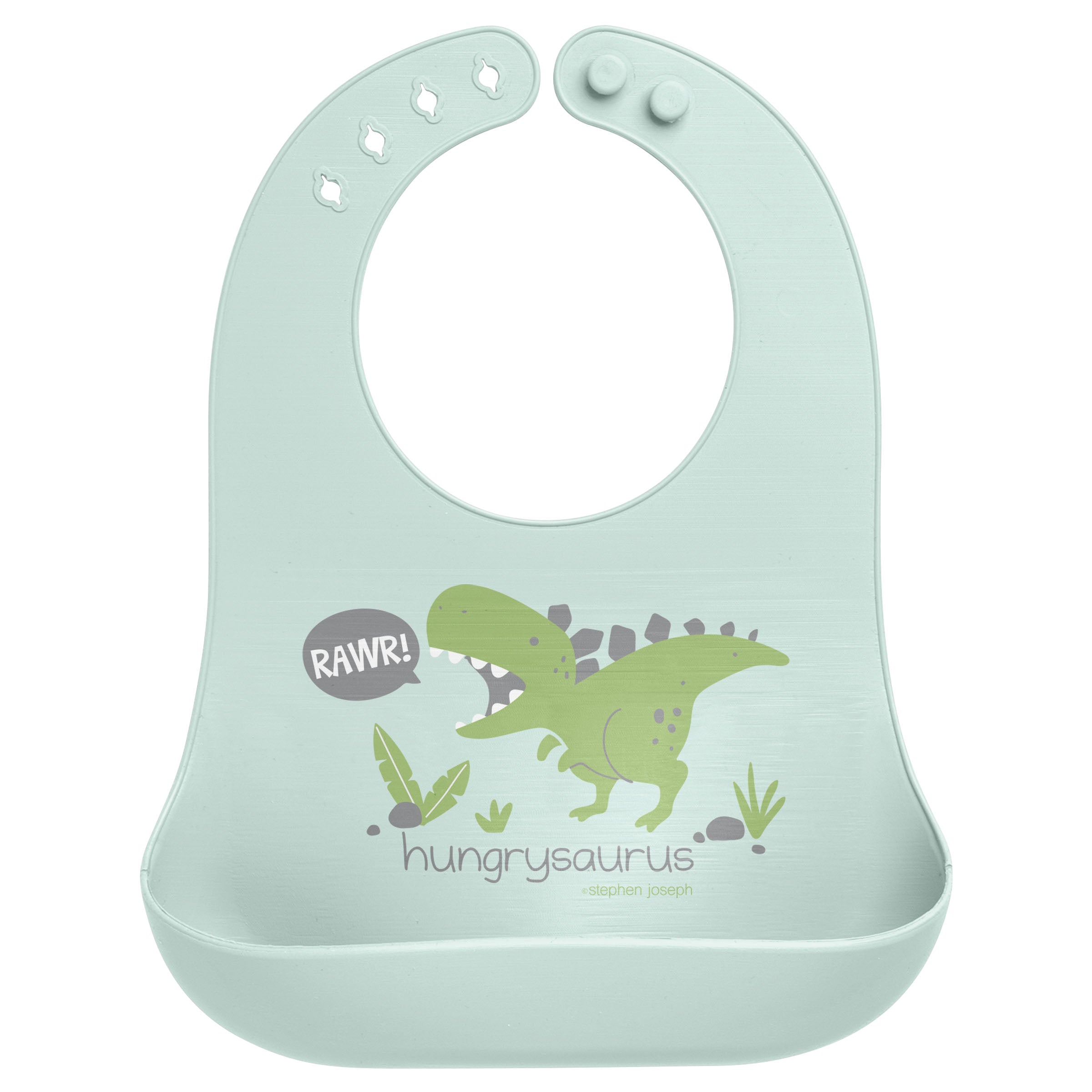 Silicone Bib - Dino