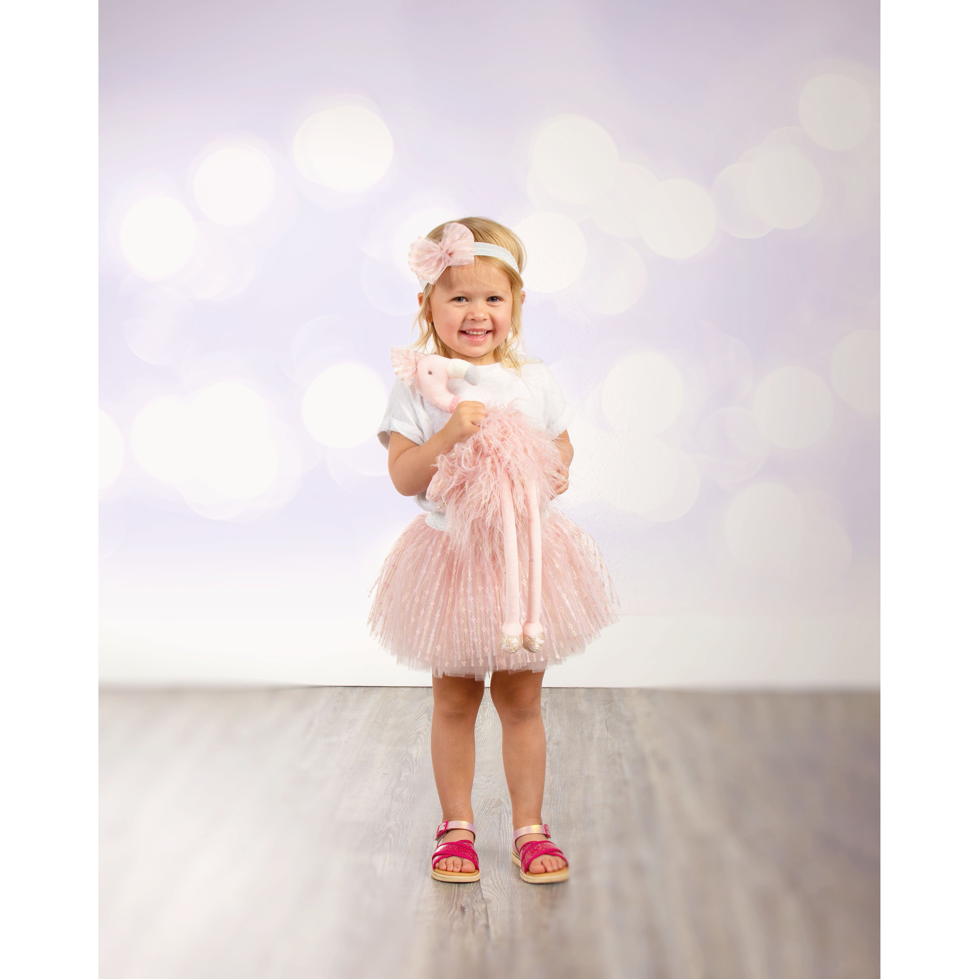 Tutu And Head Band Set Flamingo