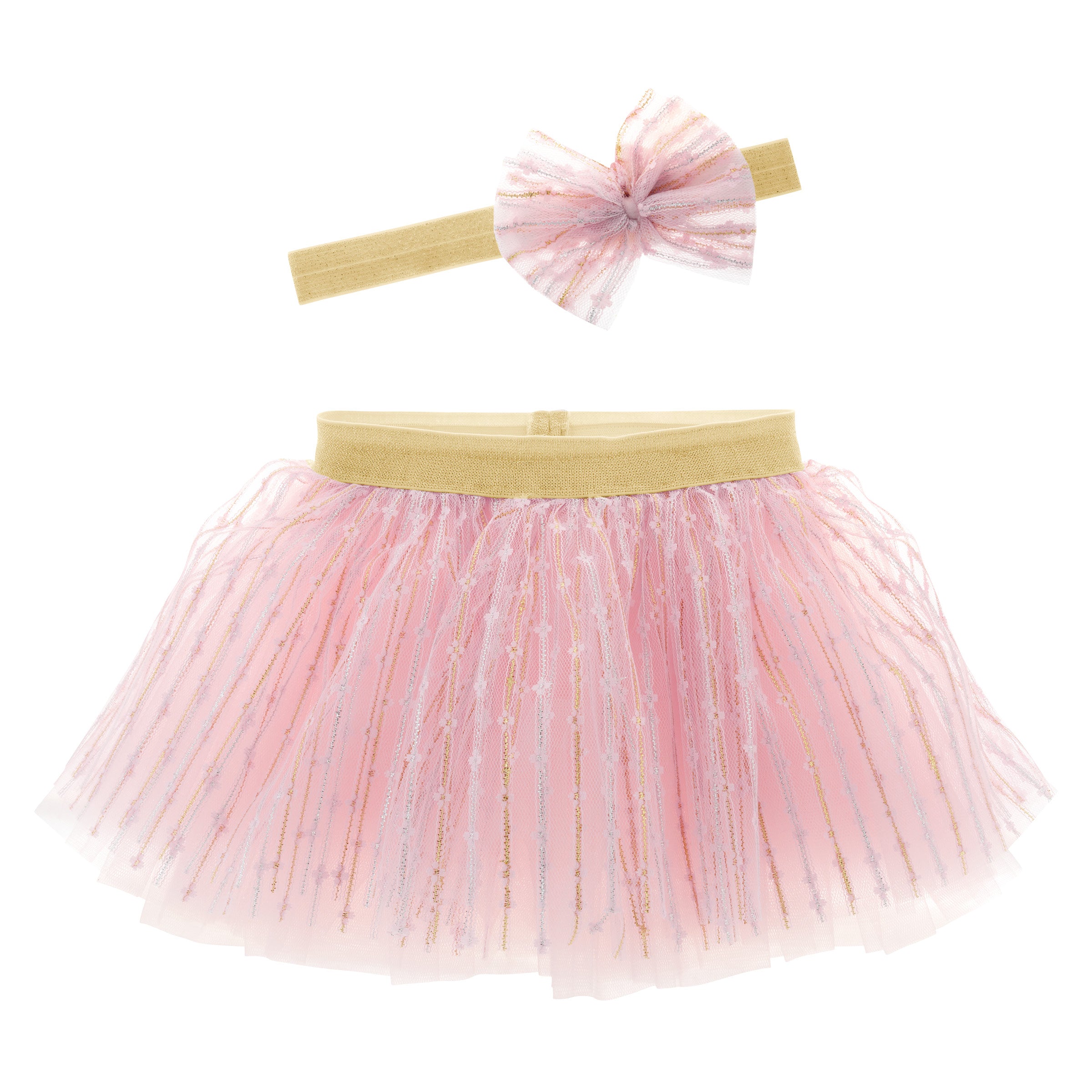 Tutu And Head Band Set Flamingo