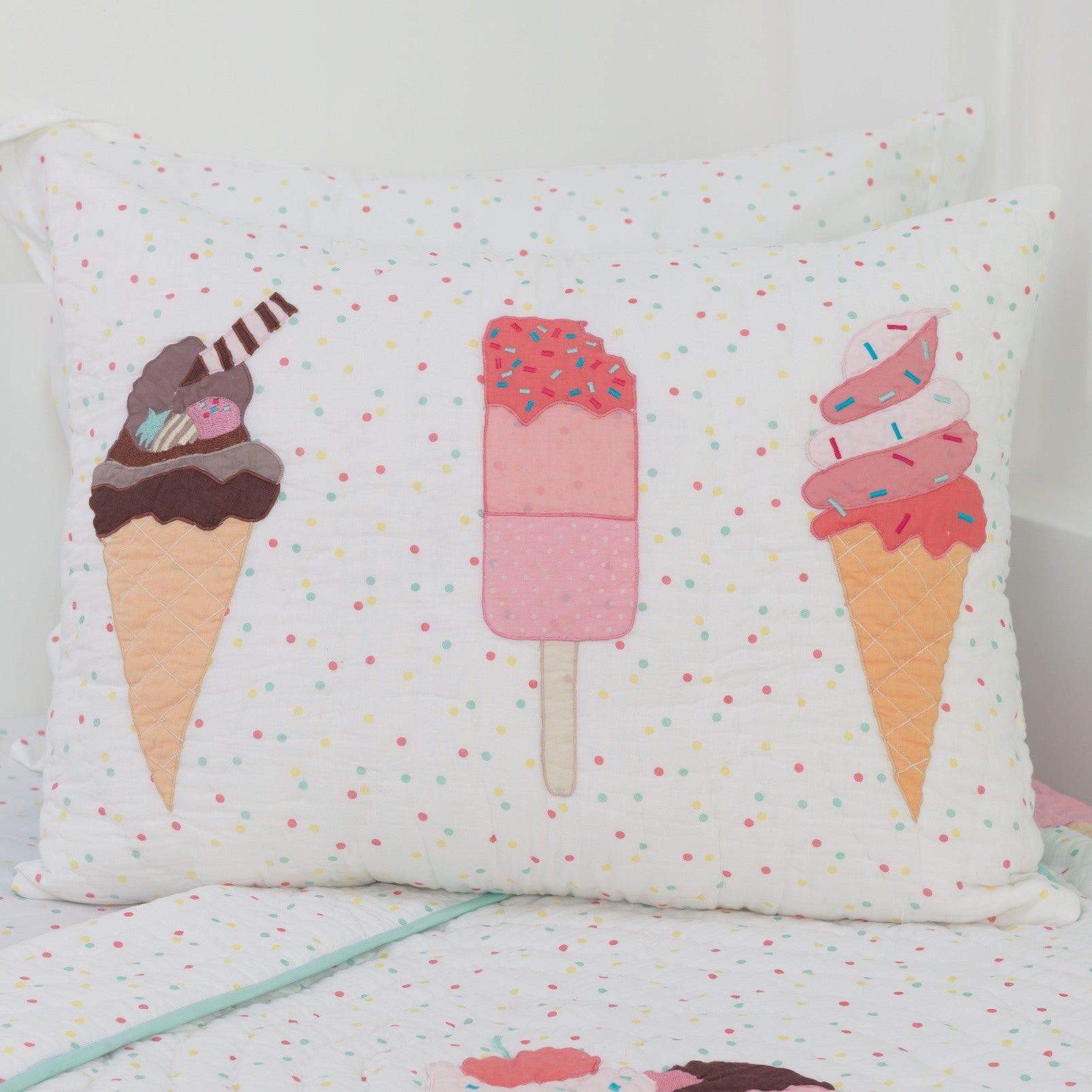Scoops & Smiles Kids Bedding Set, Ages 3 to 15