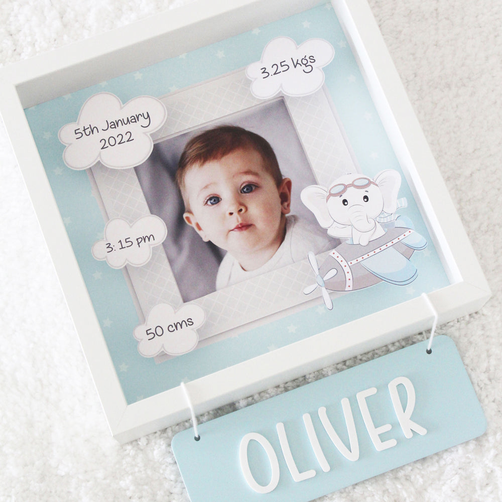 Shadow Box Frame - Ellie - Blue