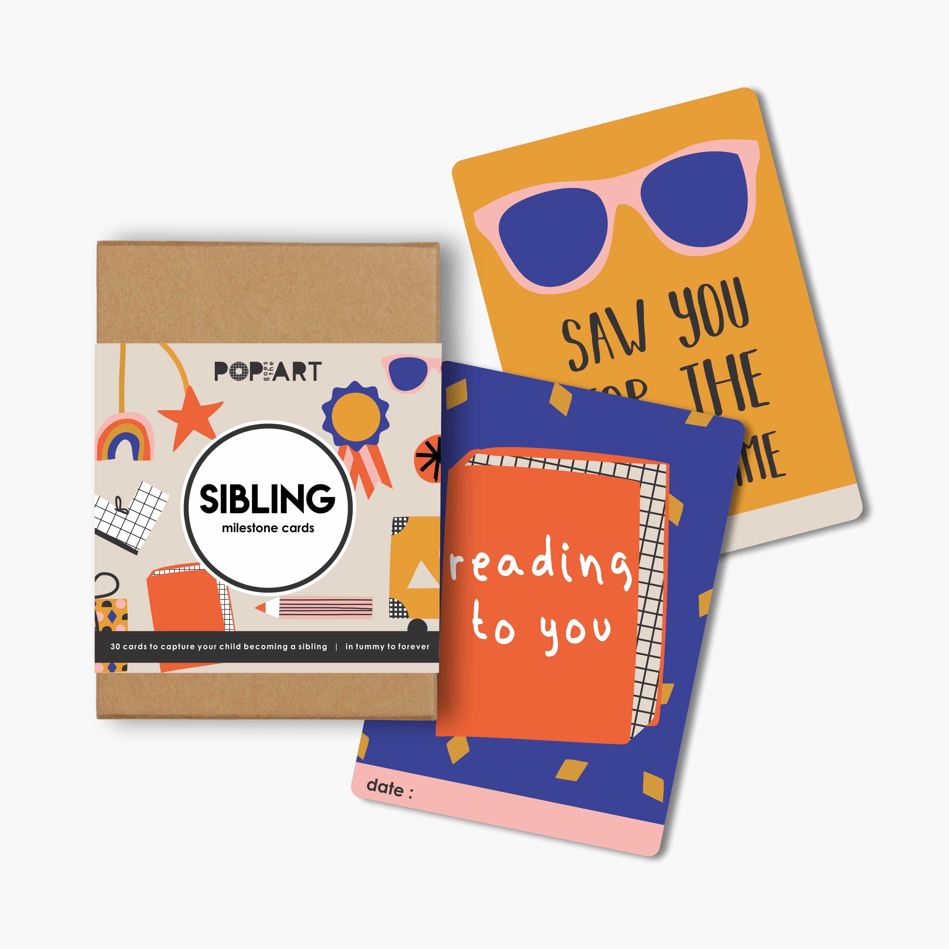 Mini Milestone Cards | Sibling