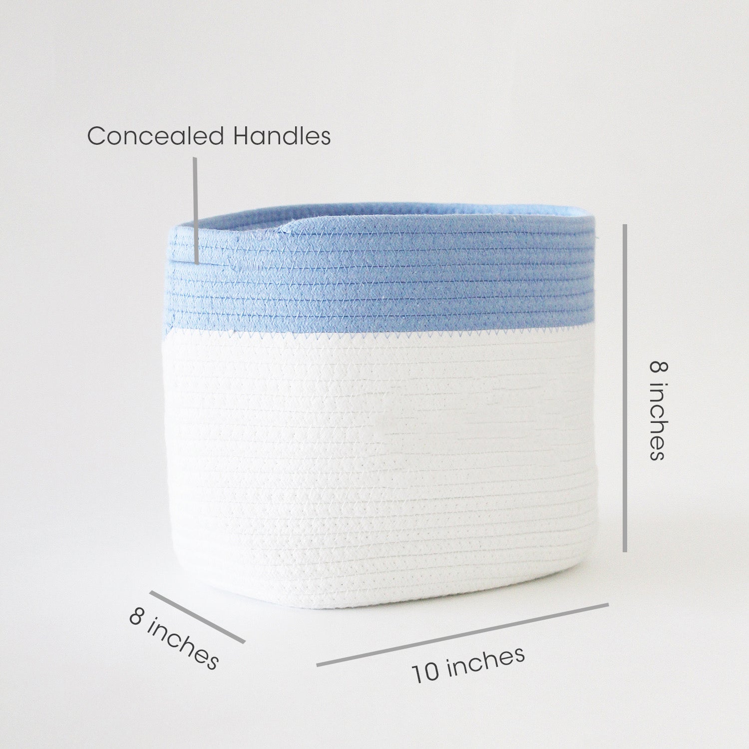 Personalized Storage Basket - Set of 2 - Blue