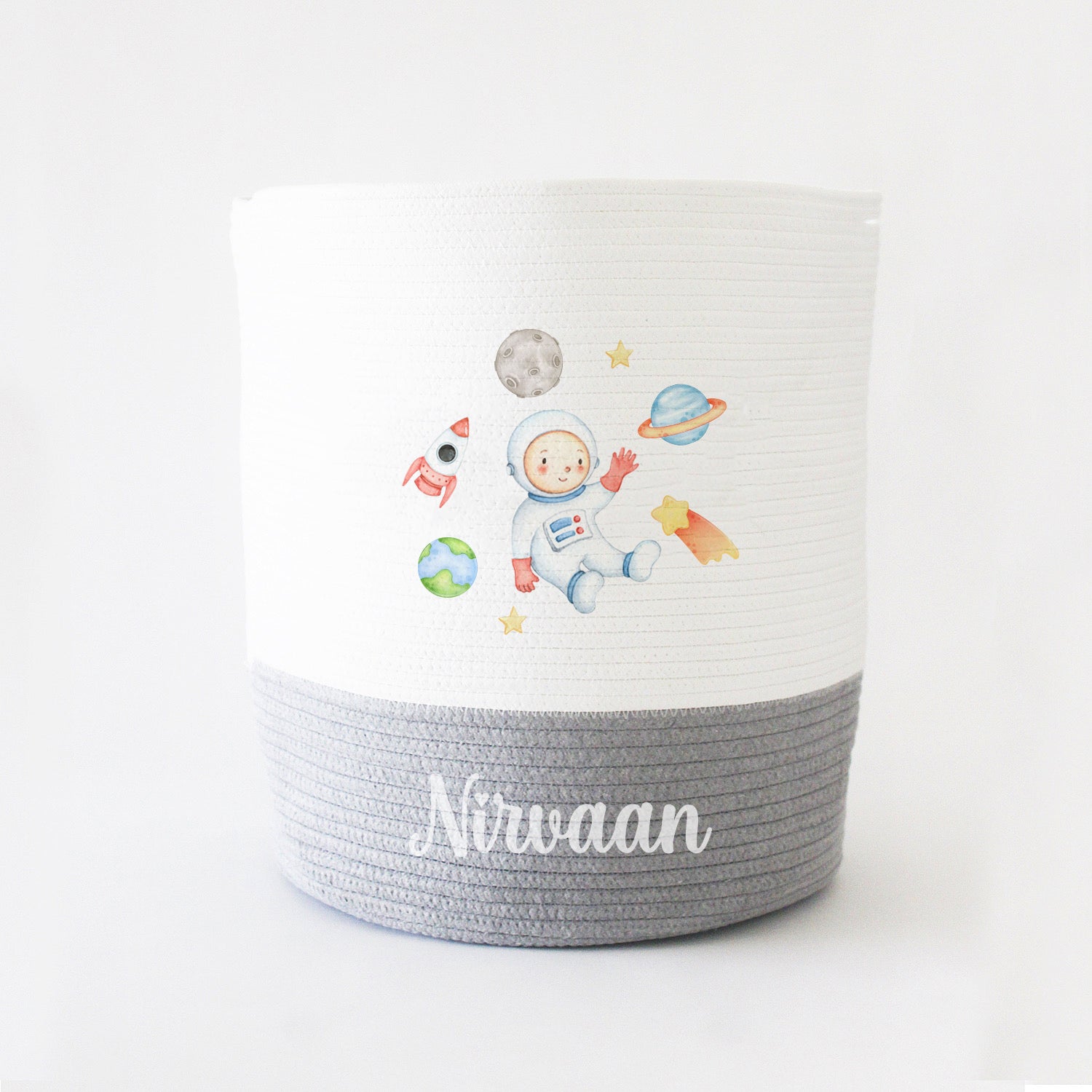 Personalized Storage Basket - Large - Space Theme