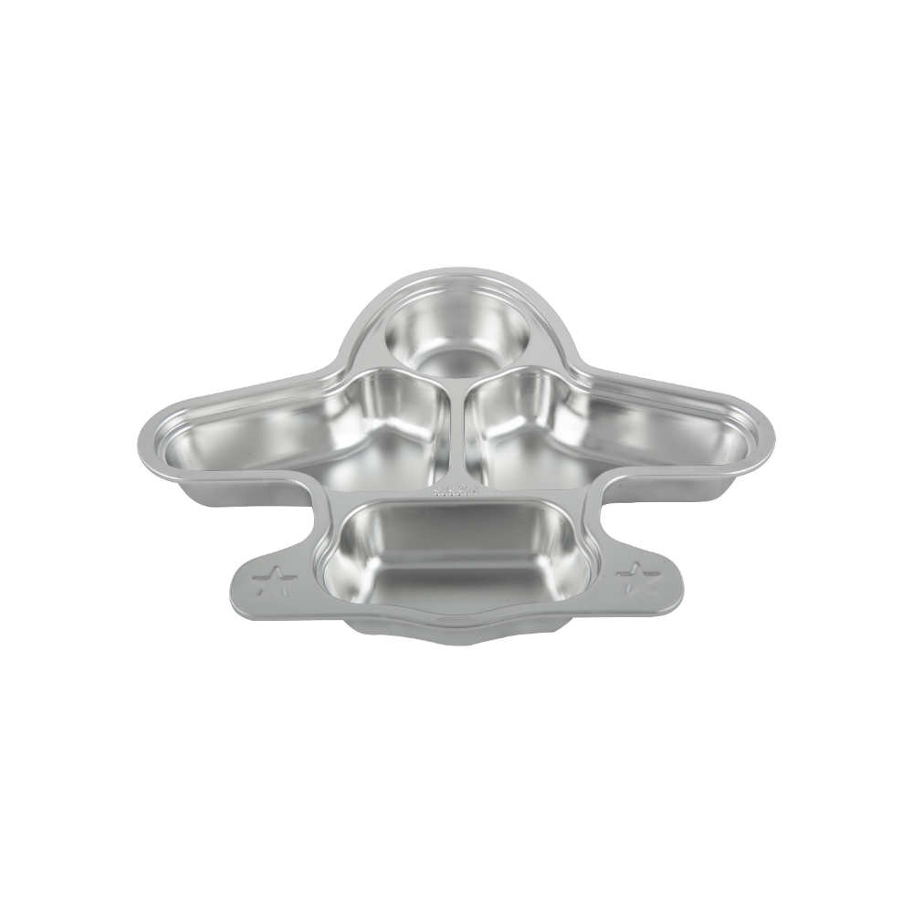 Stainless Steel Airplane Lunch Plate
