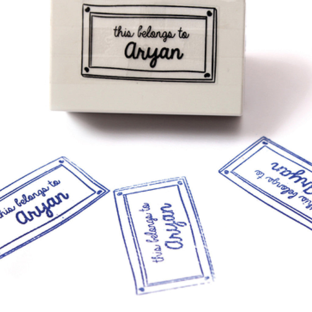 Stamp your Name - This Belongs To