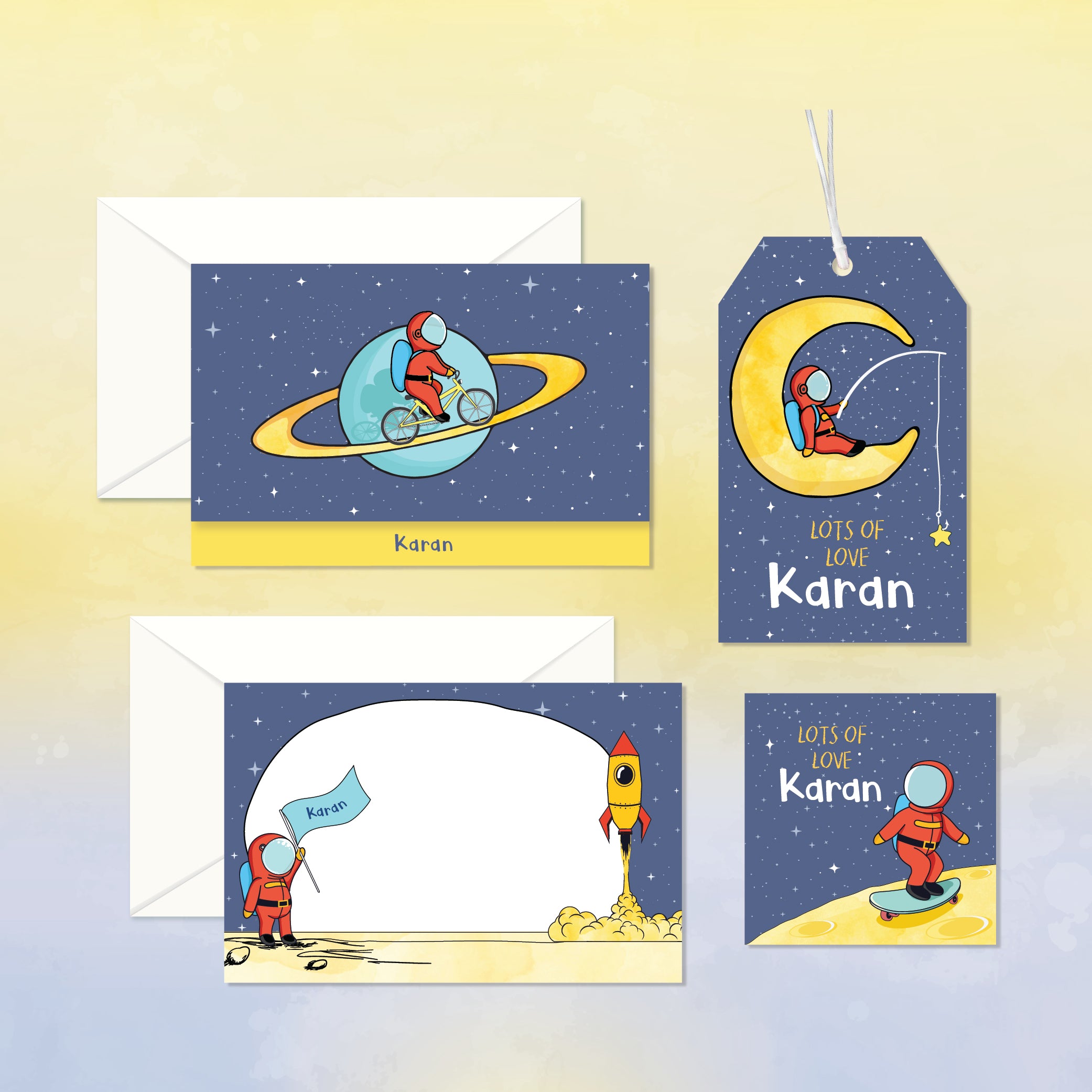 Personalized Stationery Gift Set - Set of 24 or 48