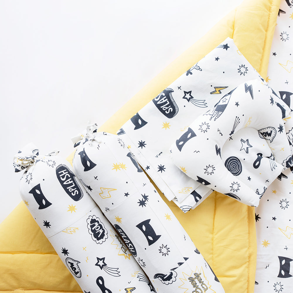 Super Value Bedding Set - Superbaby & Doodle Stars (Set Of 11)