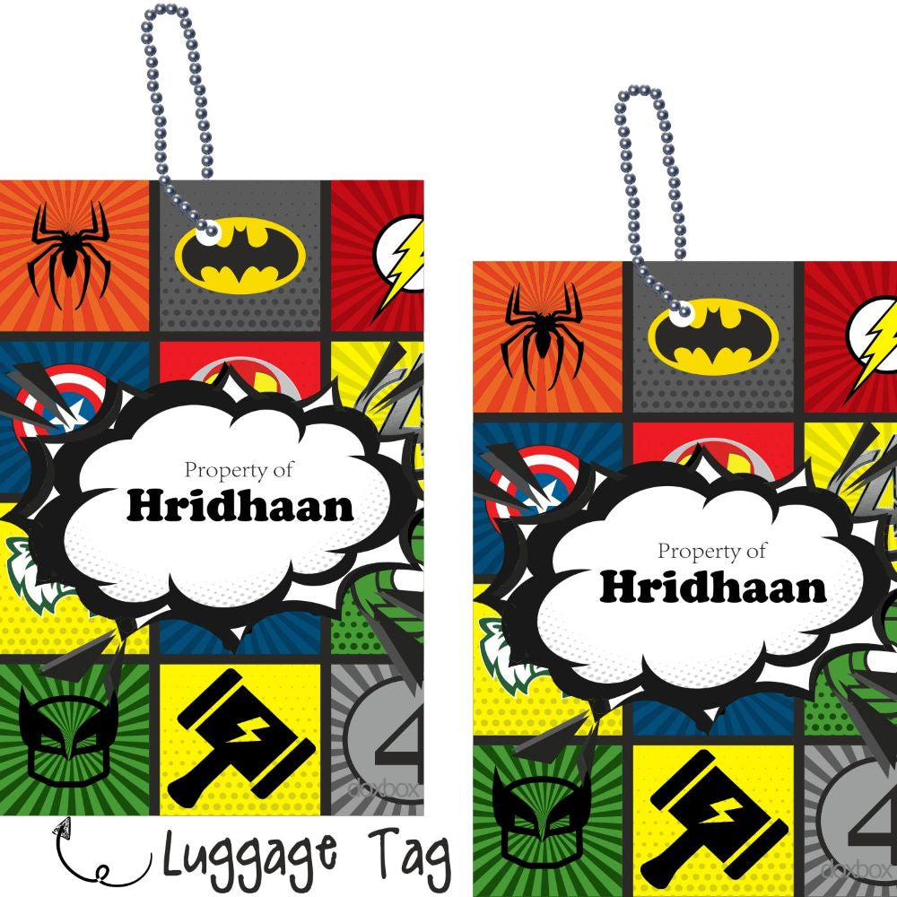 Luggage Tags - Superhero