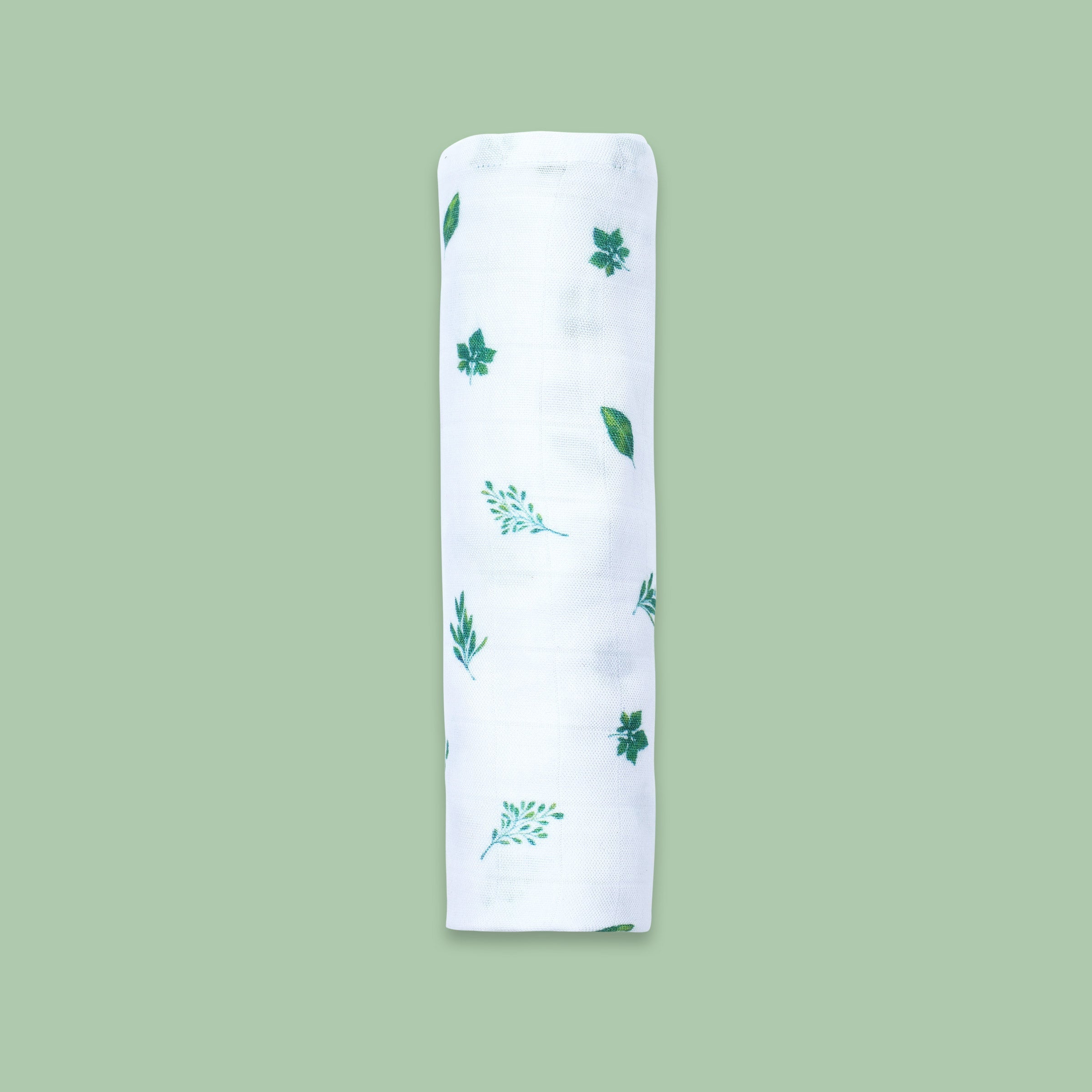 Bamboo Muslin Swaddle - Pressed Leaves