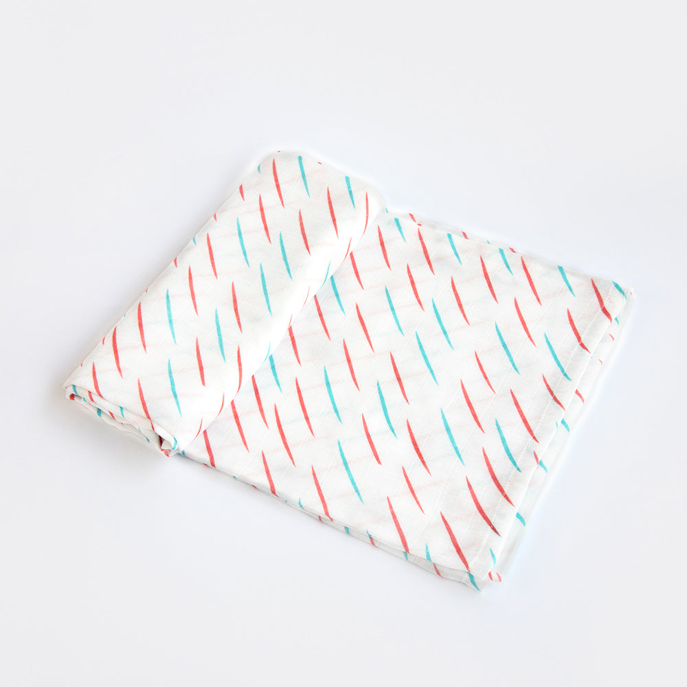 Doodle Rain- Organic Luxury Swaddle