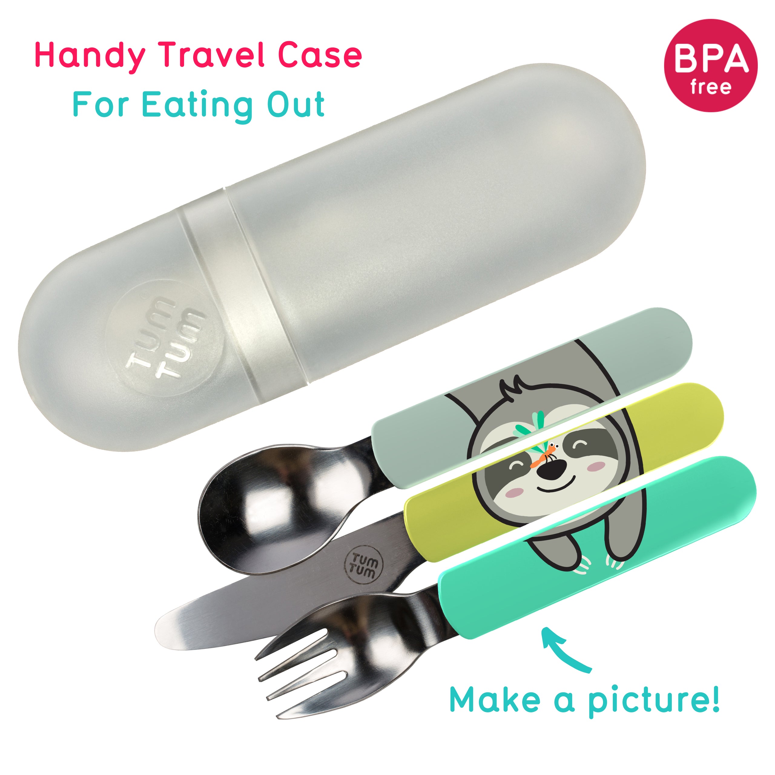 Travel Cutlery Set - Stanley Sloth