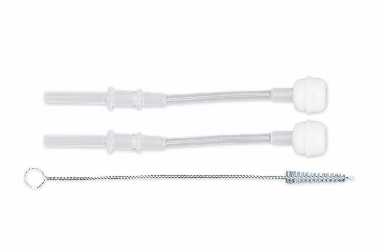 TUM TUM Straws & Brush Set
