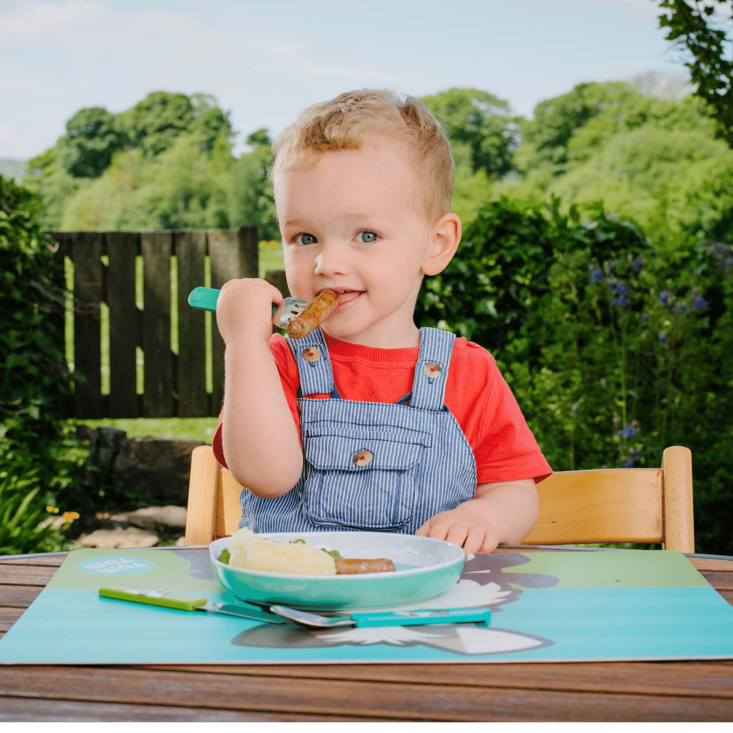 TUM TUM Easy Scoop Children's Cutlery Set With Travel Case, Scruff