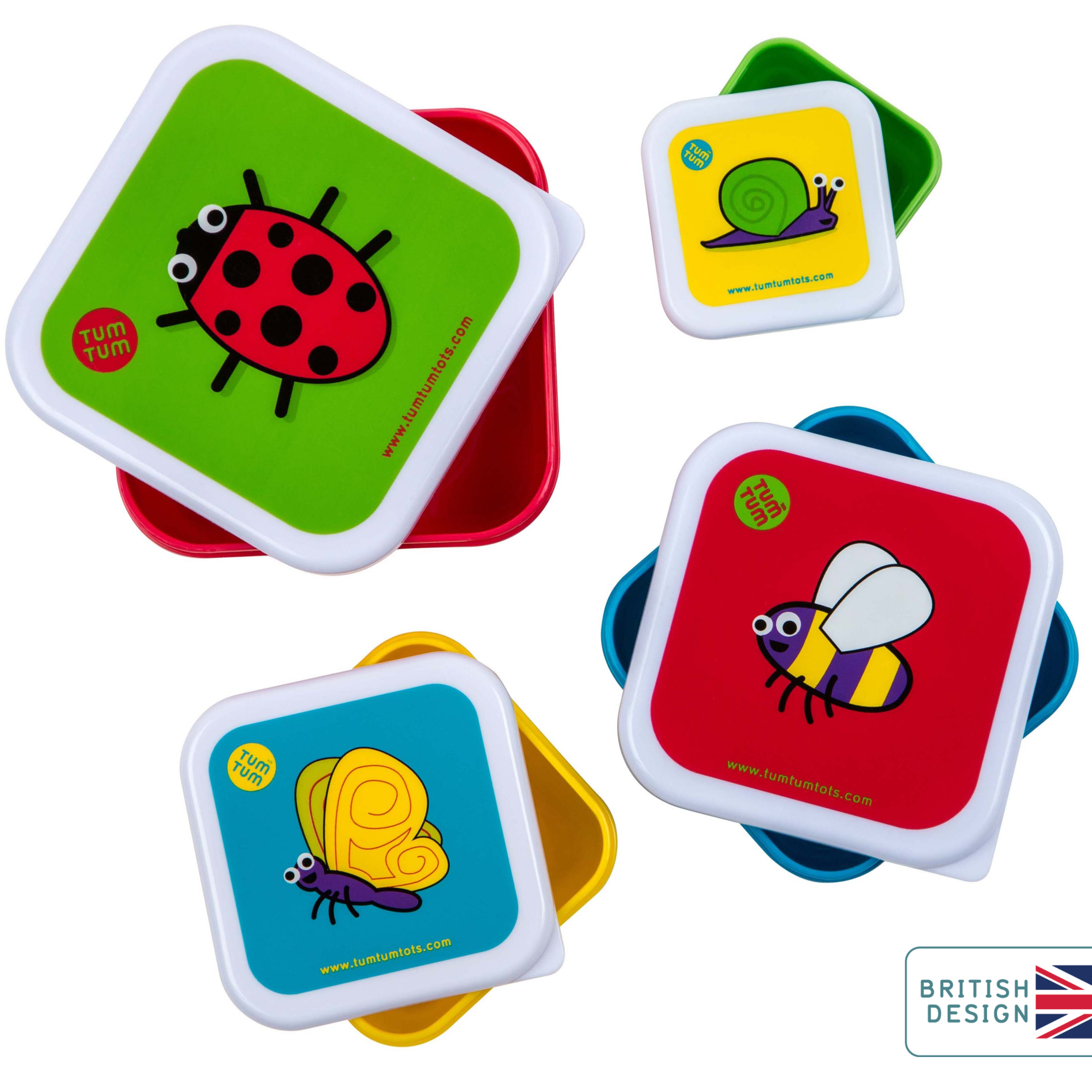 TUM TUM Nesting Snackpots X 4 - Bugs