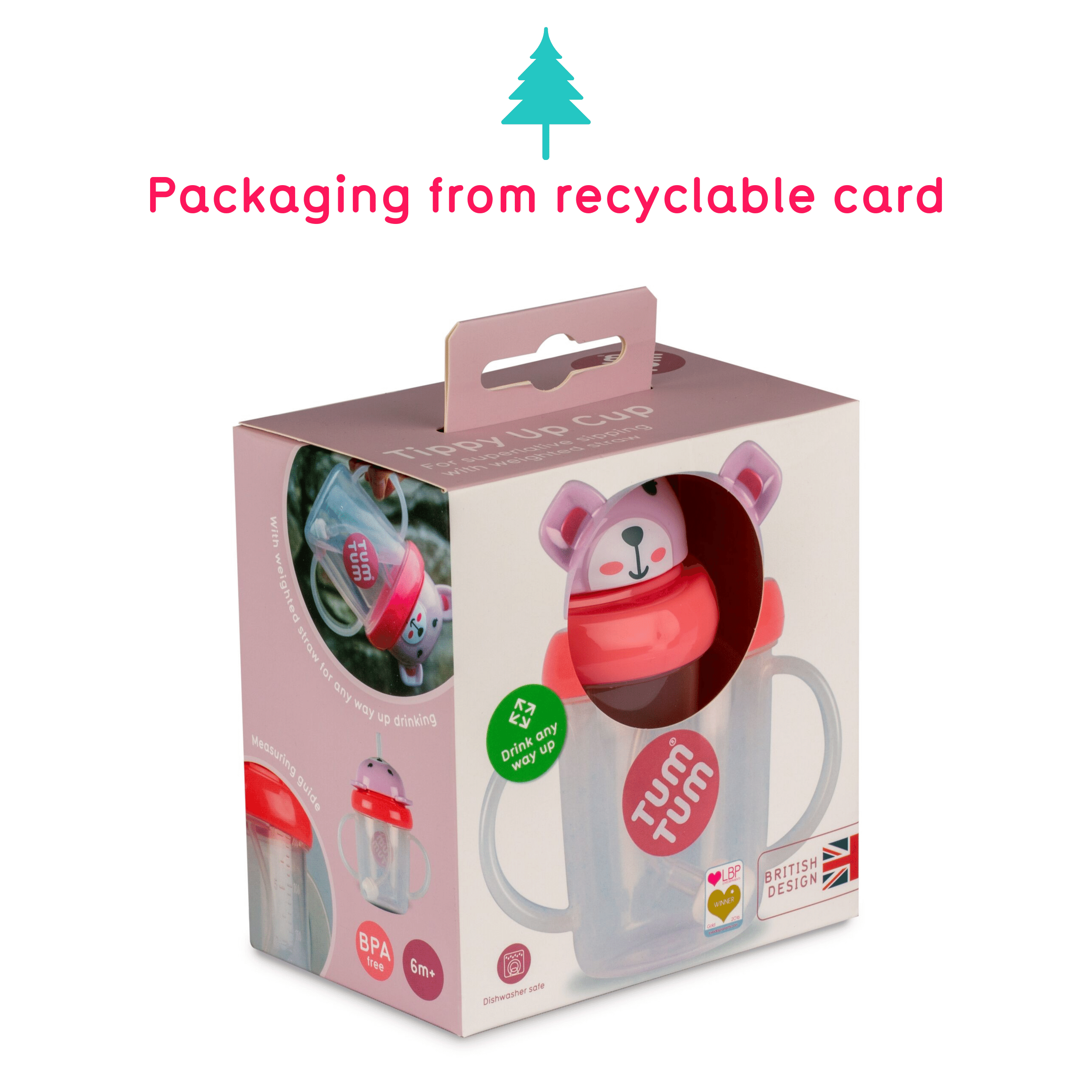 TUM TUM Tippy Up Sippy Cup - Betsy Bear