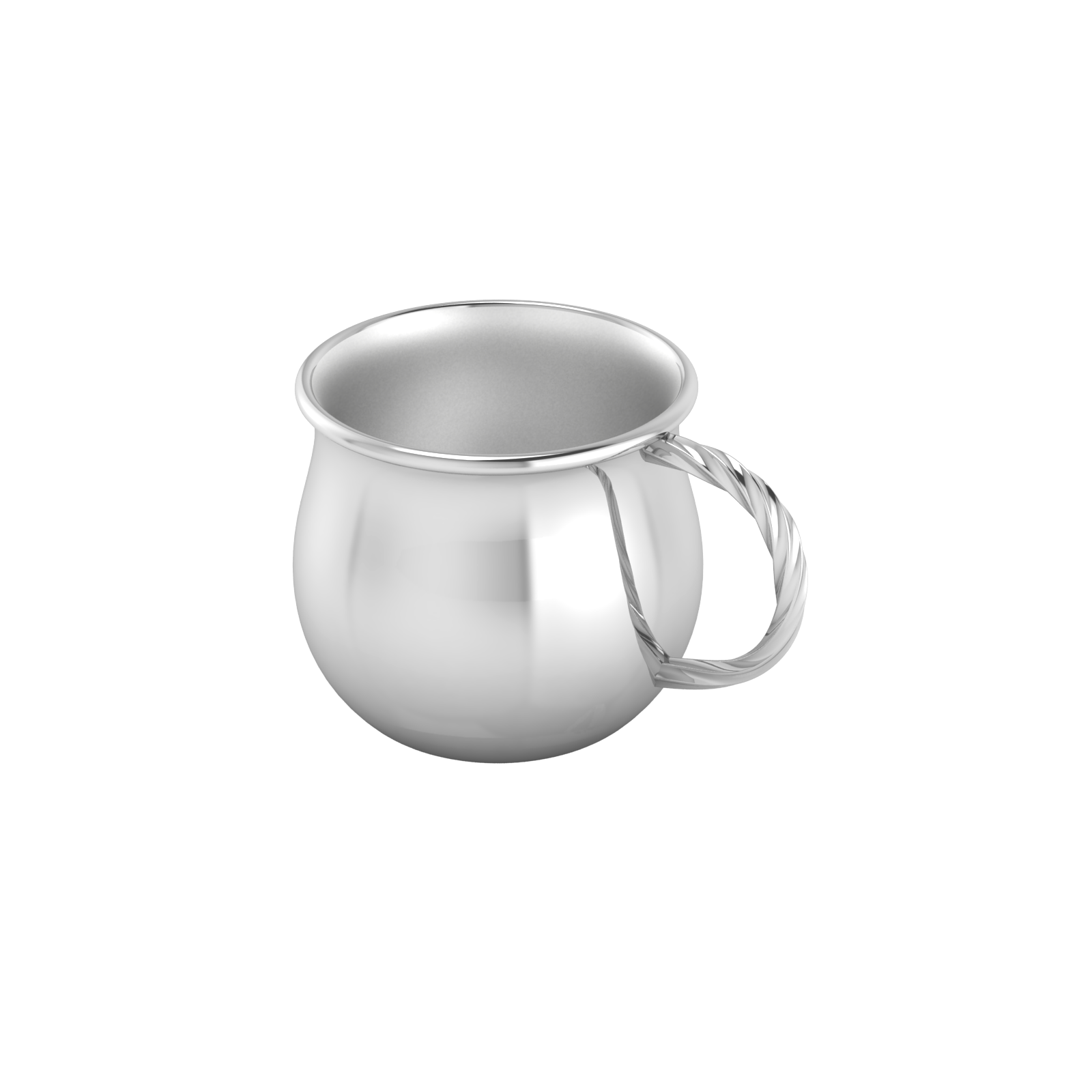 Silver Plated Twisted Handle Cup