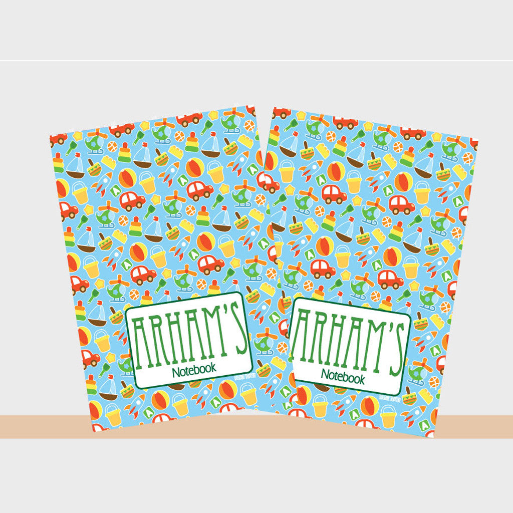 Personalised Notebooks - Toy, Set of 2