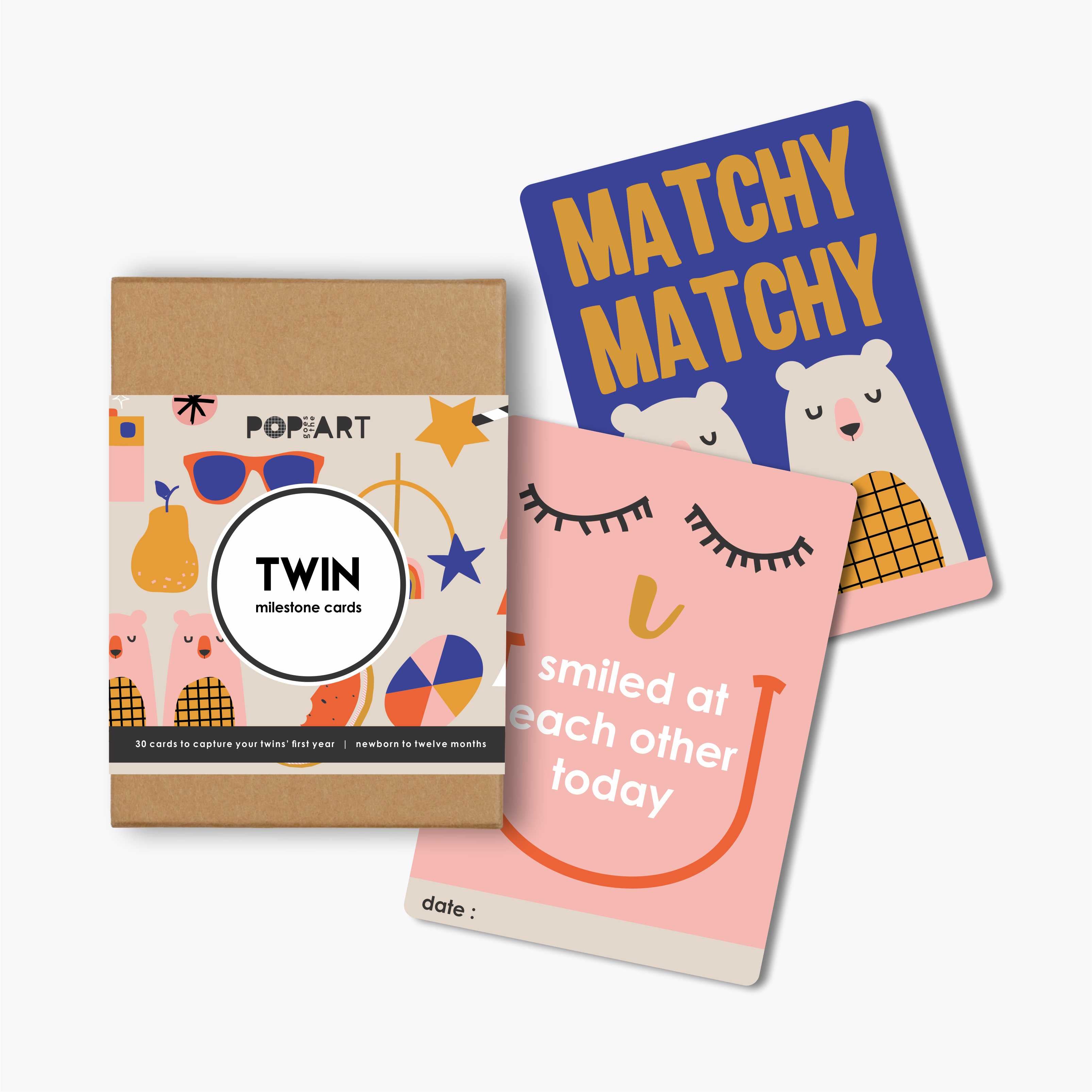 Mini Milestone Cards | Twin