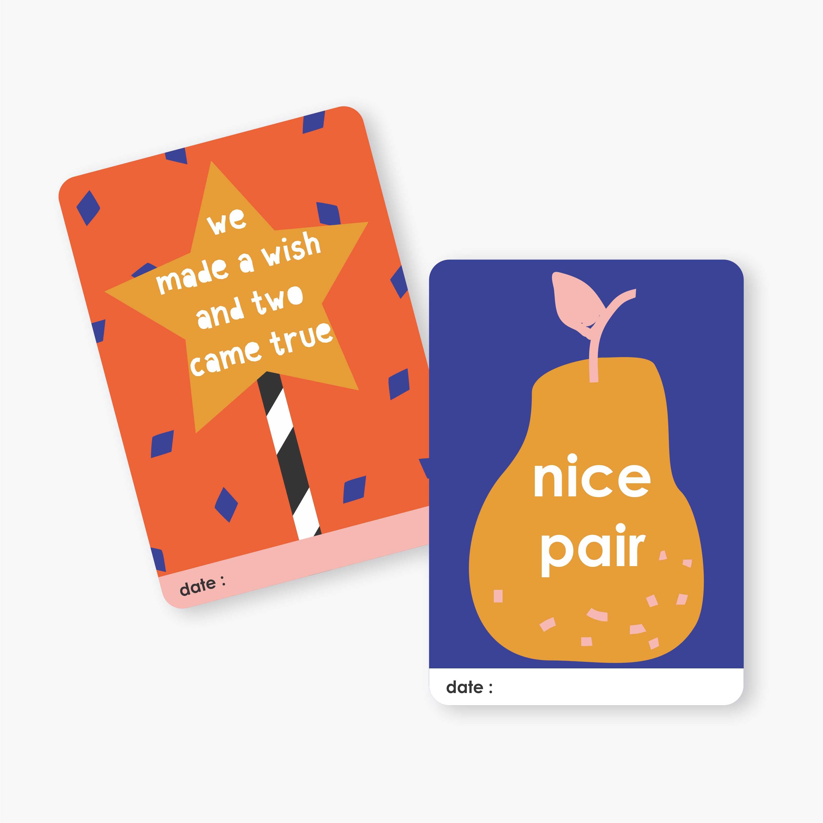 Mini Milestone Cards | Twin