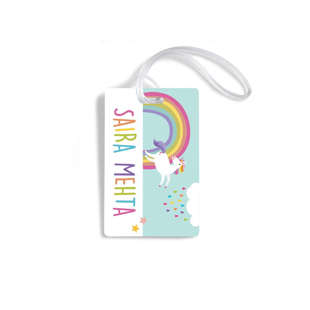 Unicorn & Rainbow - Luggage-Tags-Set-Of-4-1