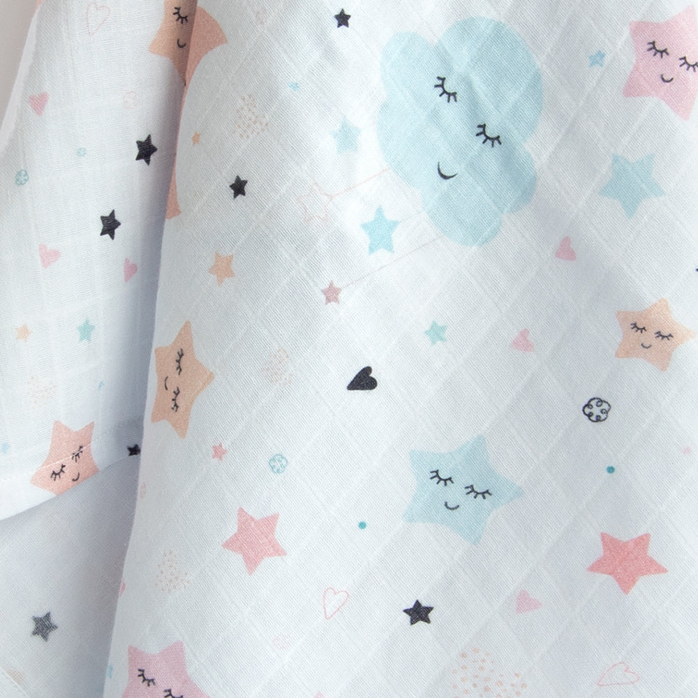 In The Sky - Reversible Muslin Blanket
