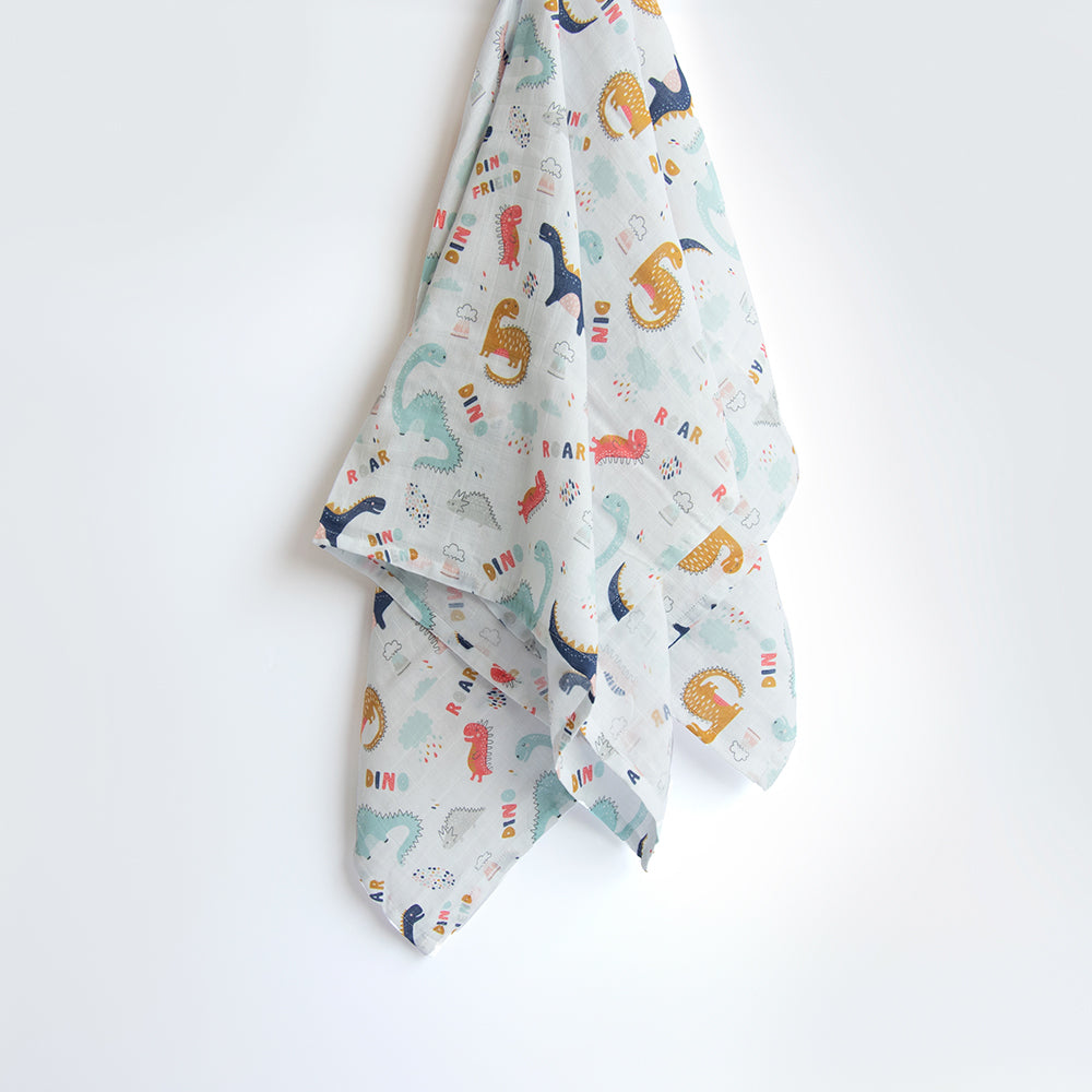 Dino Friend - Organic Luxury Swaddle