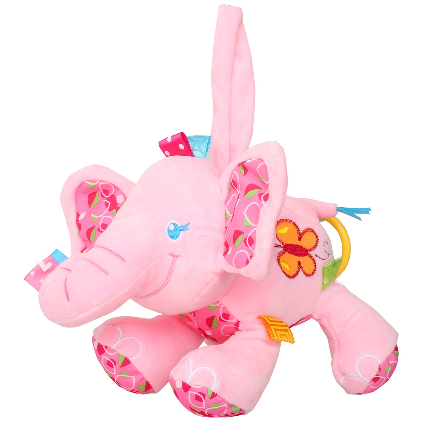 Baby Moo Pretty Elephant Pink Hanging Pulling Toy