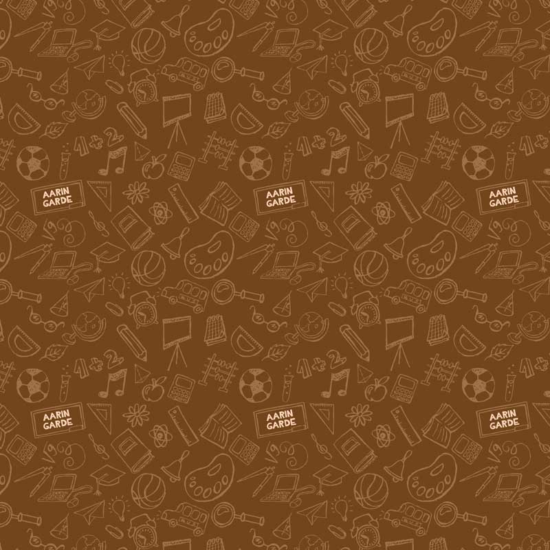 Personalised Wrapping Paper 13x26" - School Stuff, Set of 50