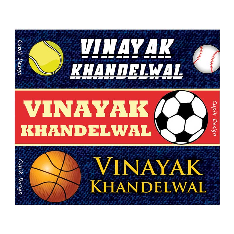 Personalised Champ Waterproof Stickers - Rectangular