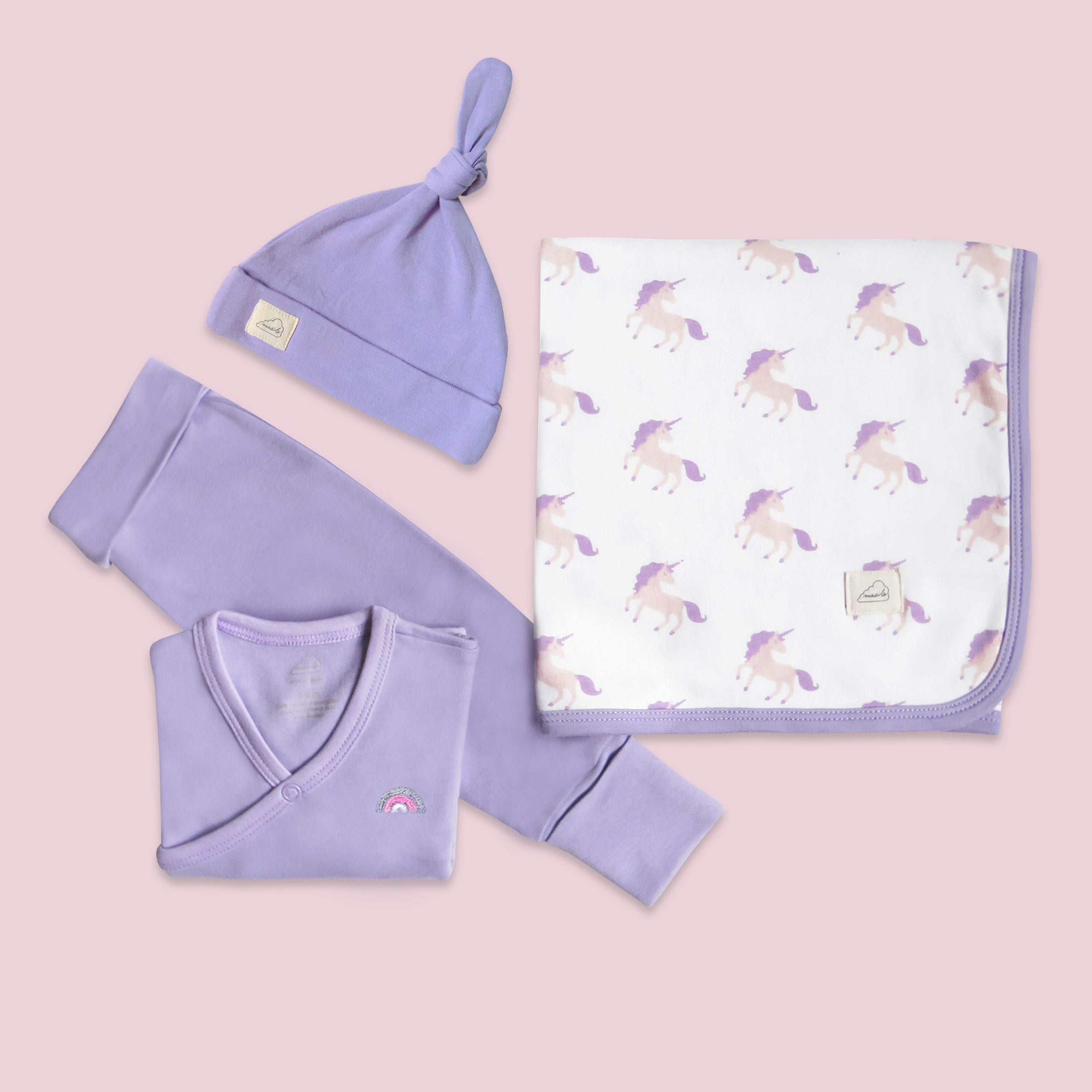 Masilo Personalised Welcome Baby! Bundle - Unicorn Magic
