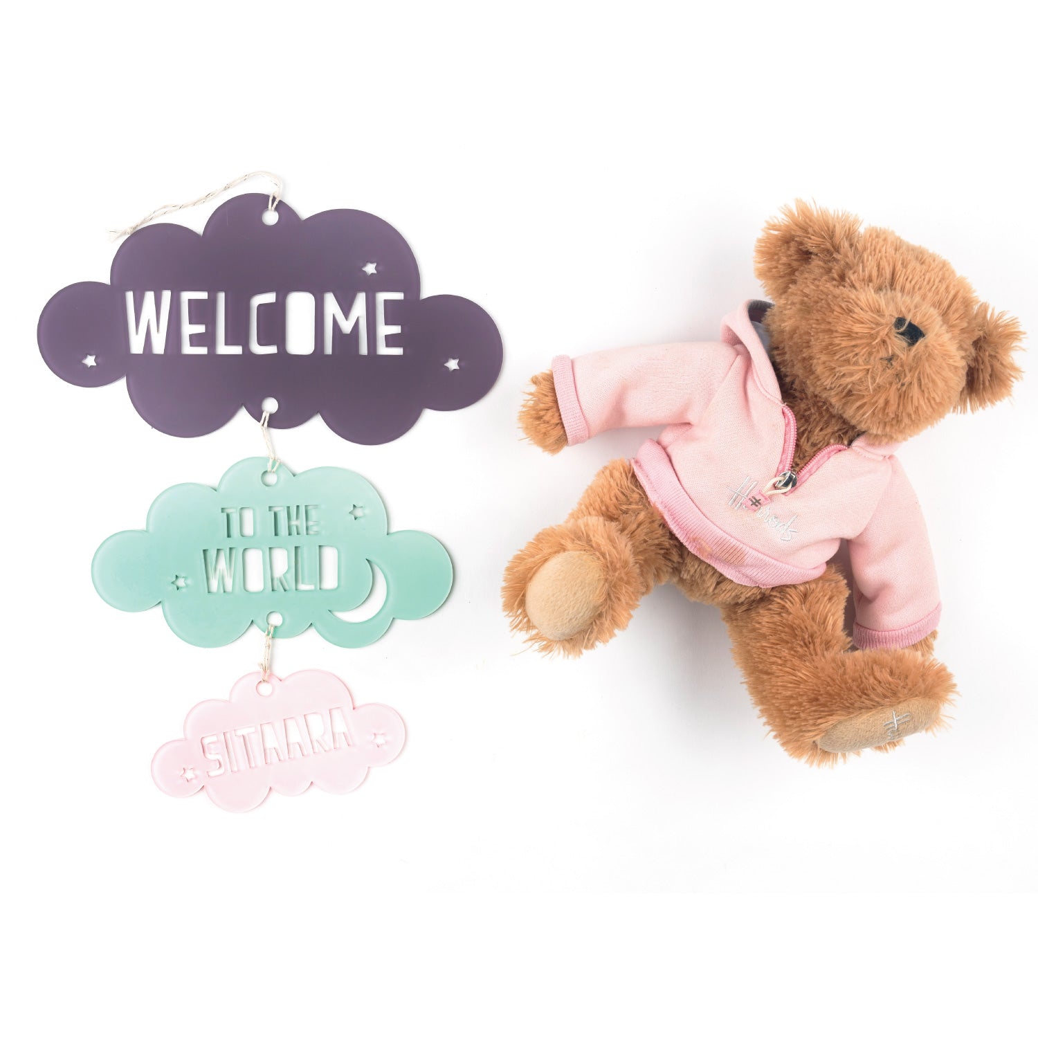 Welcome Baby Personalised Cloud Mobile