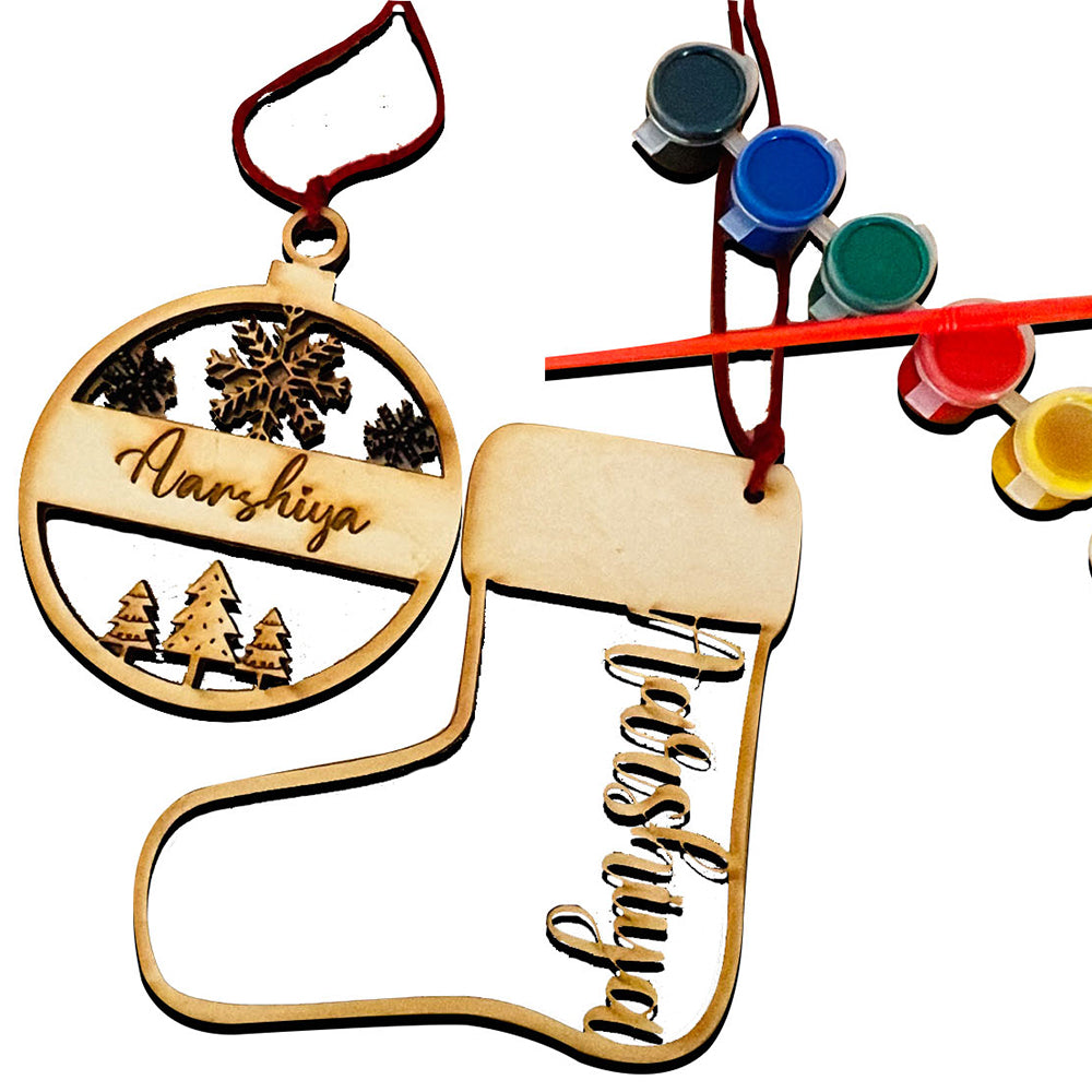 Christmas Diy Ornaments - Personalised